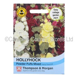 Thompson & Morgan Hollyhock Powder Puffs Mixed